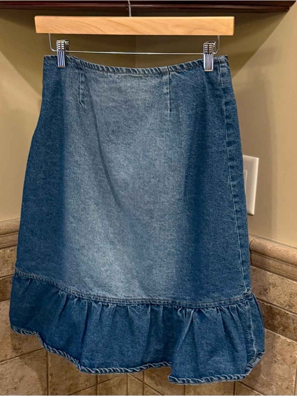 Free People The Ragged Priest Gail Buckle Denim Skirt - Picture 4 of 5